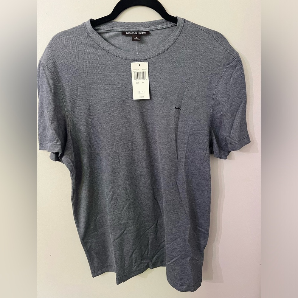 NWT MICHAEL KORS AUTHENTIC MEN'S STRIPED CREW NECK SHORT SLEEVE T-SHIRT SIZE M